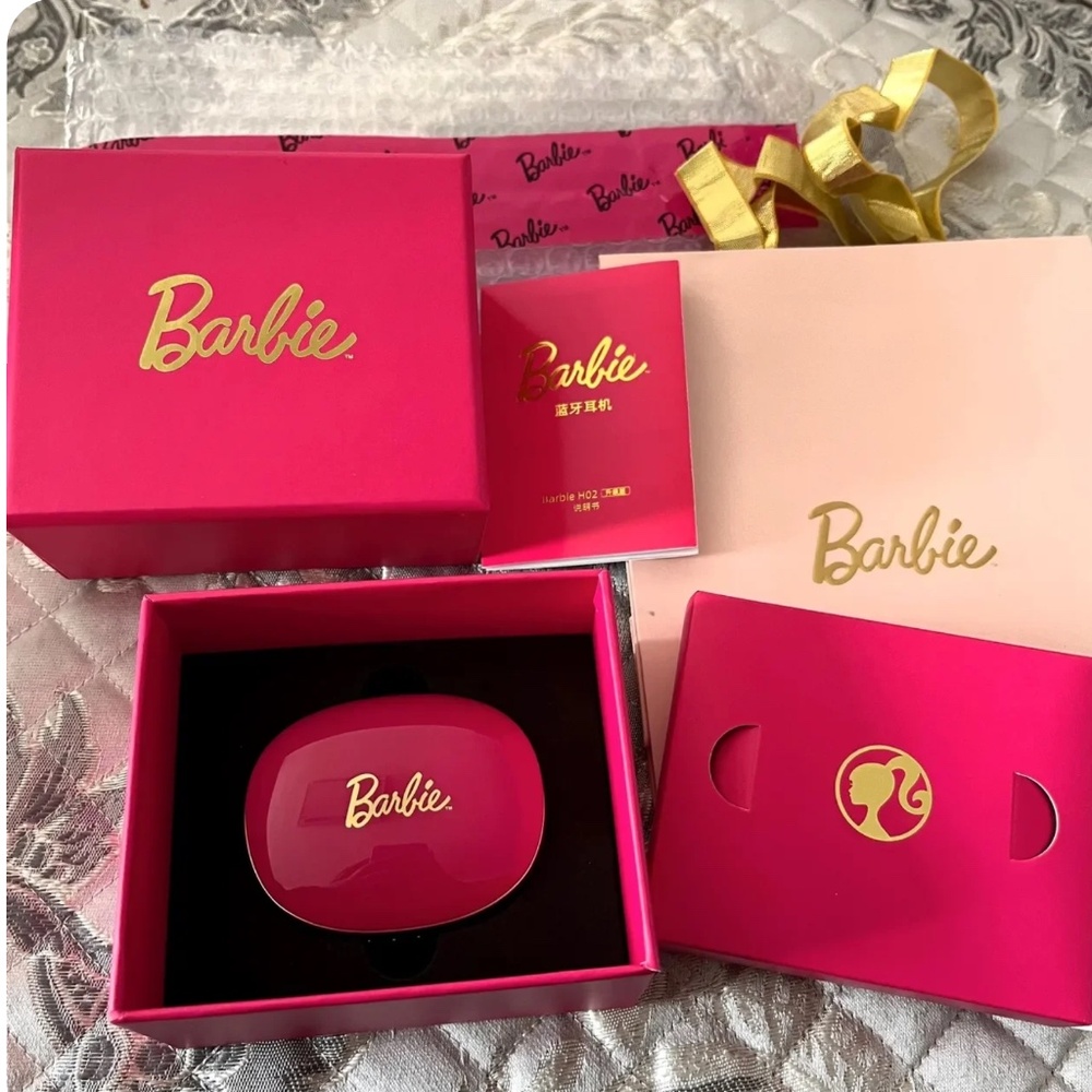 Miniso x Barbie Earphones Wireless Bluetooth Touch Control Pink or Red